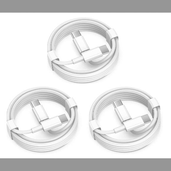 (PACK OF 3) Hyper Fast 120W Type-C Fast Charging Cables 6ft
